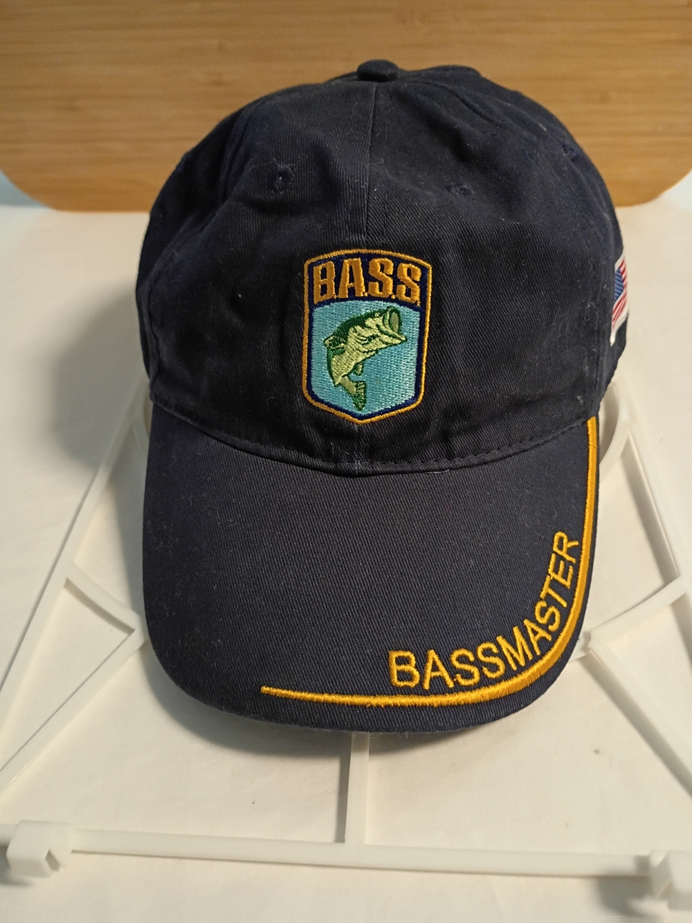 Navy Embroidered Bass MastersLogo Cap